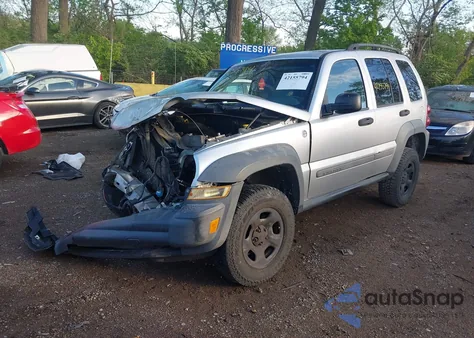 2007 Jeep Liberty Sport из США, поврежденный, VIN 1J4GL48K27W637167